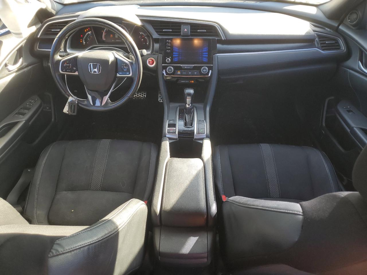 2019 Honda Civic VIN 2HGFC2F8XKH553121 Copart auction photo, side / rear end damage thumbnail 8