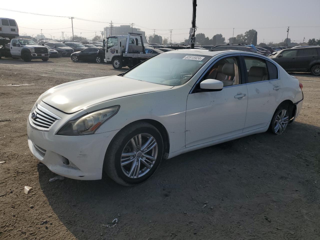 2012 Infiniti G VIN JN1CV6AP7CM625816