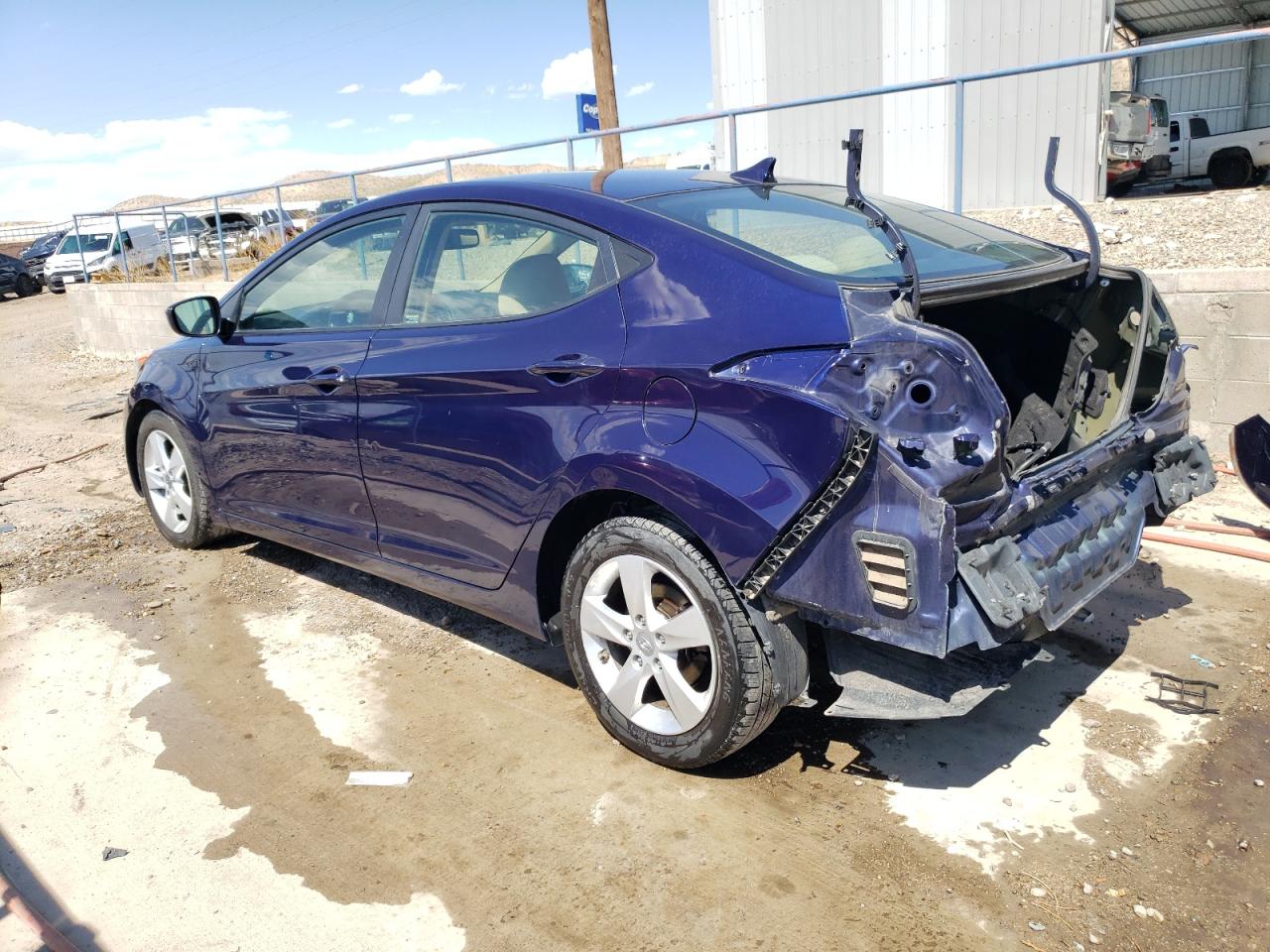 2013 Hyundai Elantra VIN 5NPDH4AE8DH234844 Copart auction photo, rear end damage thumbnail 2