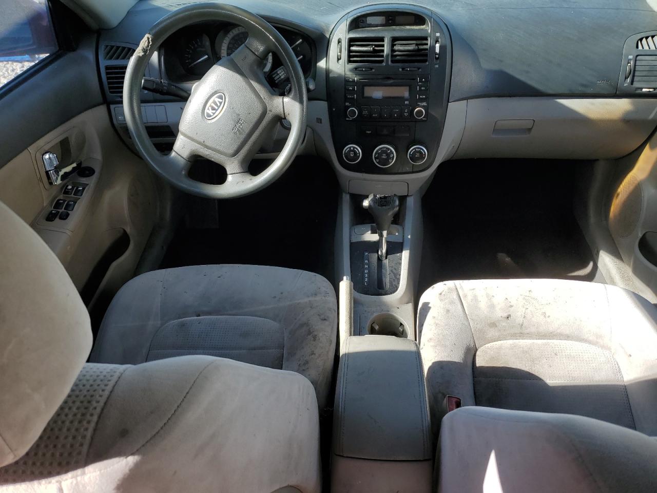 2007 KIA Spectra VIN KNAFE121775468910 Copart auction photo, front end damage thumbnail 8