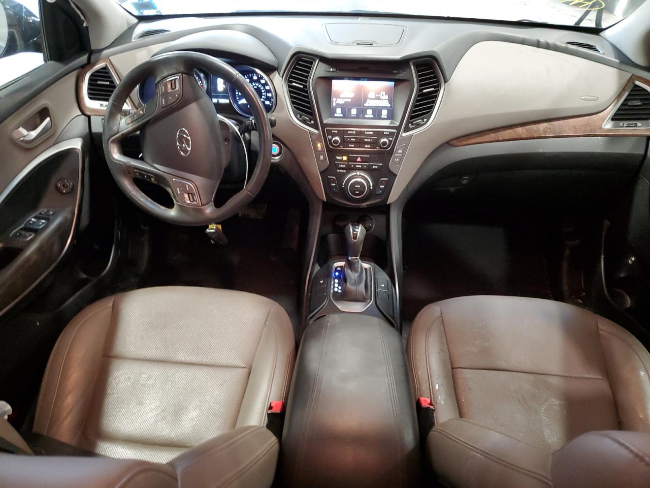 2018 Hyundai Santa Fe VIN 5XYZUDLA2JG516377 Copart auction photo, front end / top/roof damage thumbnail 8