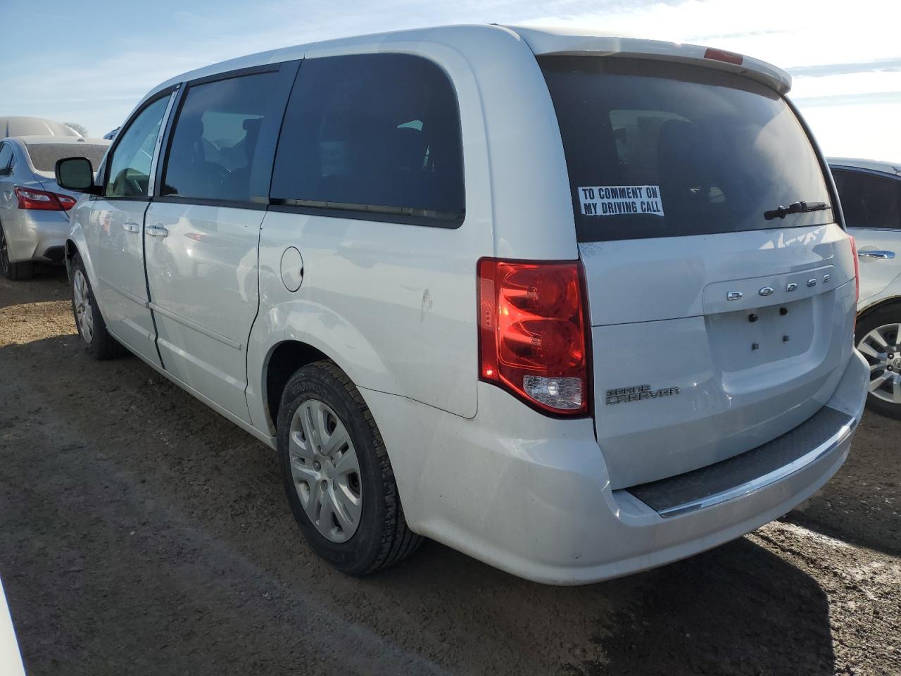 2015 Dodge Caravan VIN 2C4RDGBG5FR668874 Copart auction photo, front end damage thumbnail 2