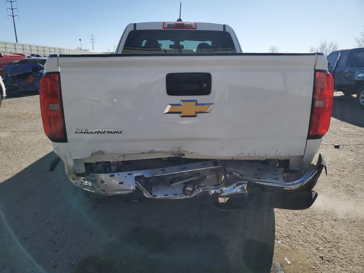 2015 Chevrolet Colorado VIN 1GCHSAEAXF1175332 Copart auction photo, rear end damage thumbnail 6