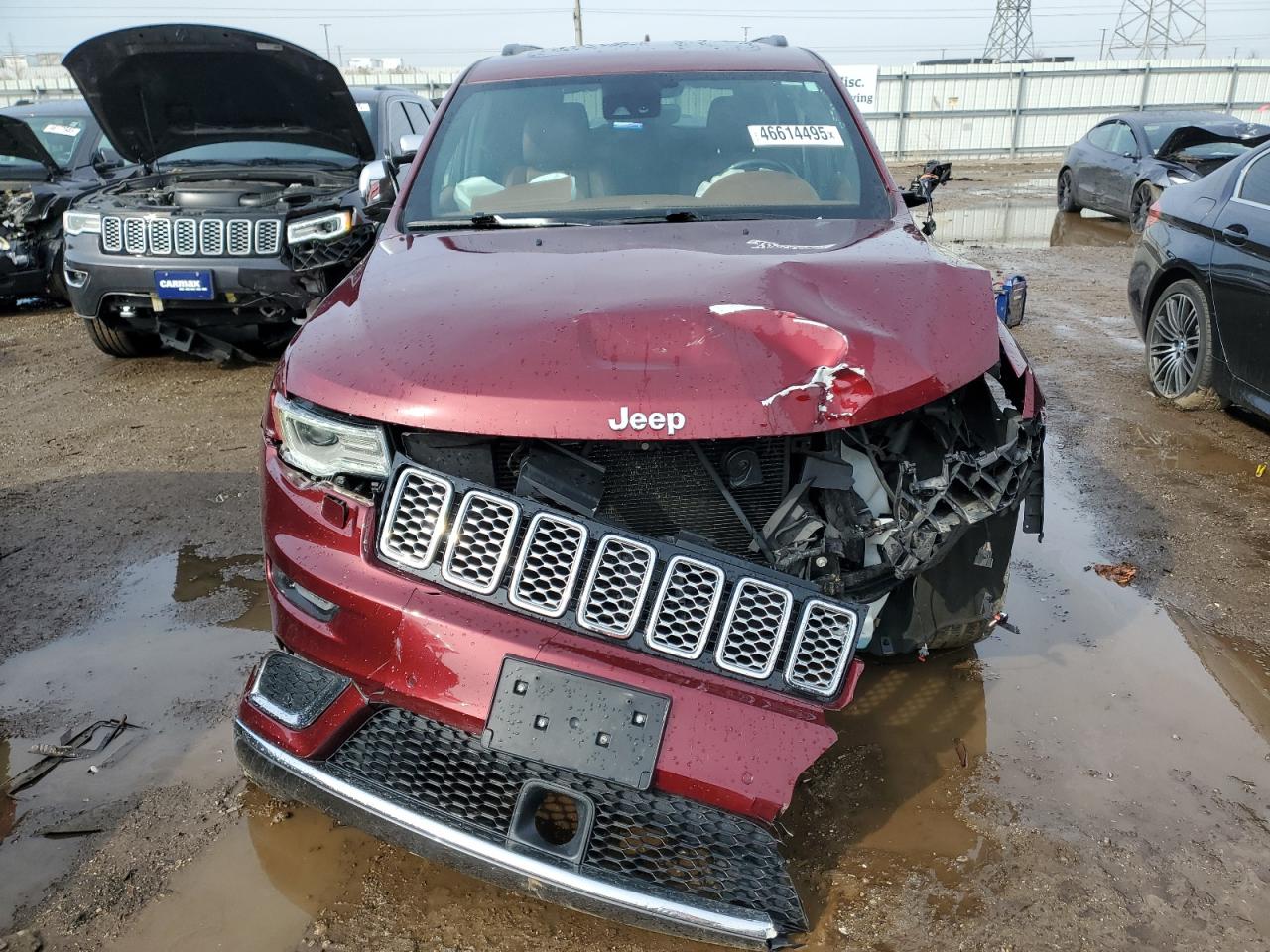 2017 Jeep Grand Cherokee VIN 1C4RJFJG2HC836146 Copart auction photo, front end / mechanical damage thumbnail 5