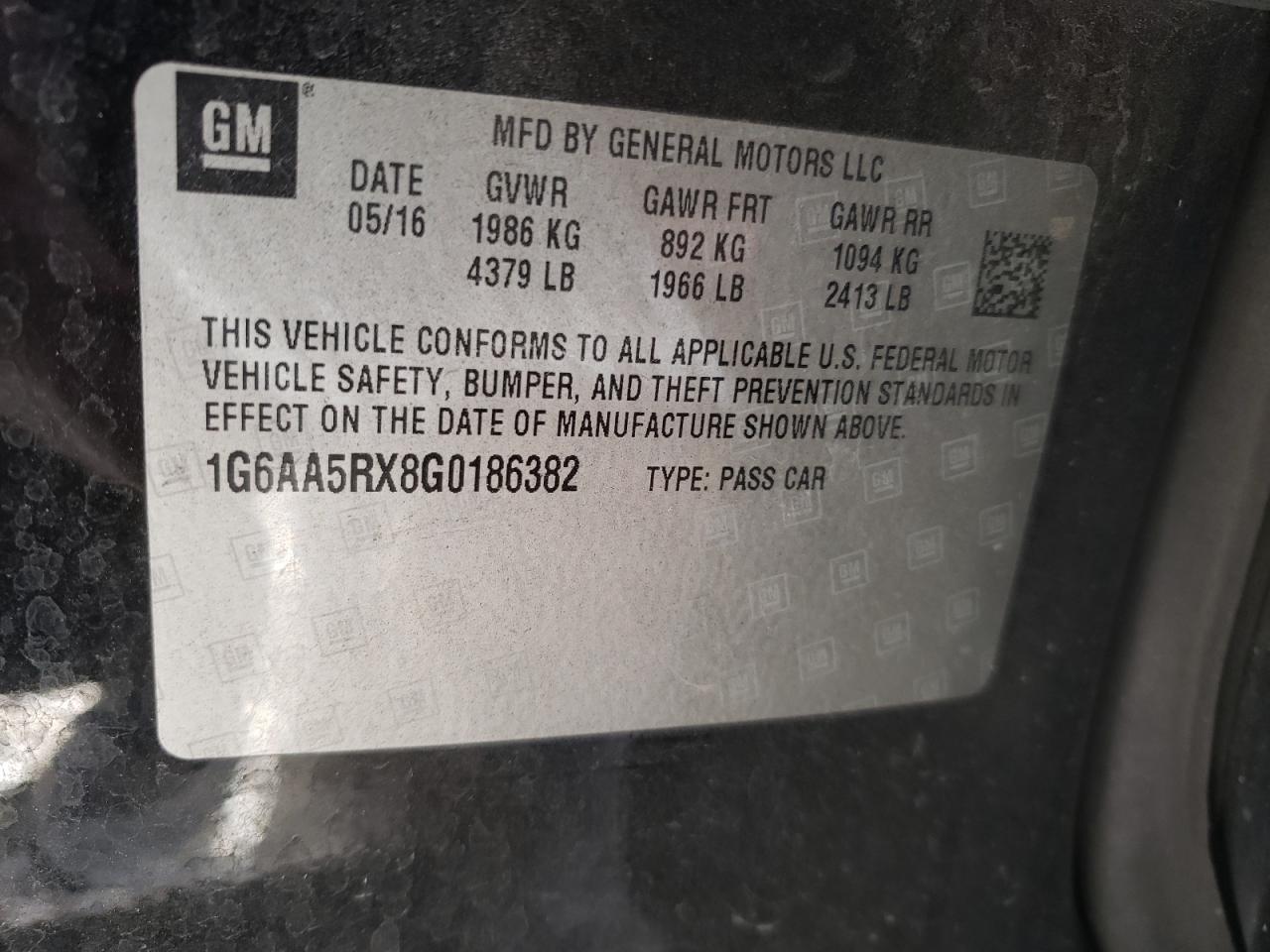 2016 Cadillac ATS VIN 1G6AA5RX8G0186382 Copart auction photo, front end / minor dent/scratches damage thumbnail 12