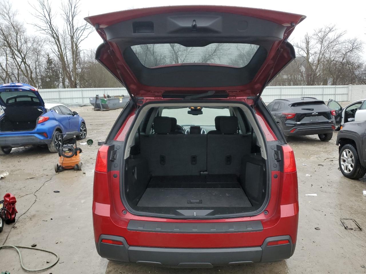 2013 GMC Terrain VIN 2GKALMEKXD6152334 Copart auction photo, front end / side damage thumbnail 6