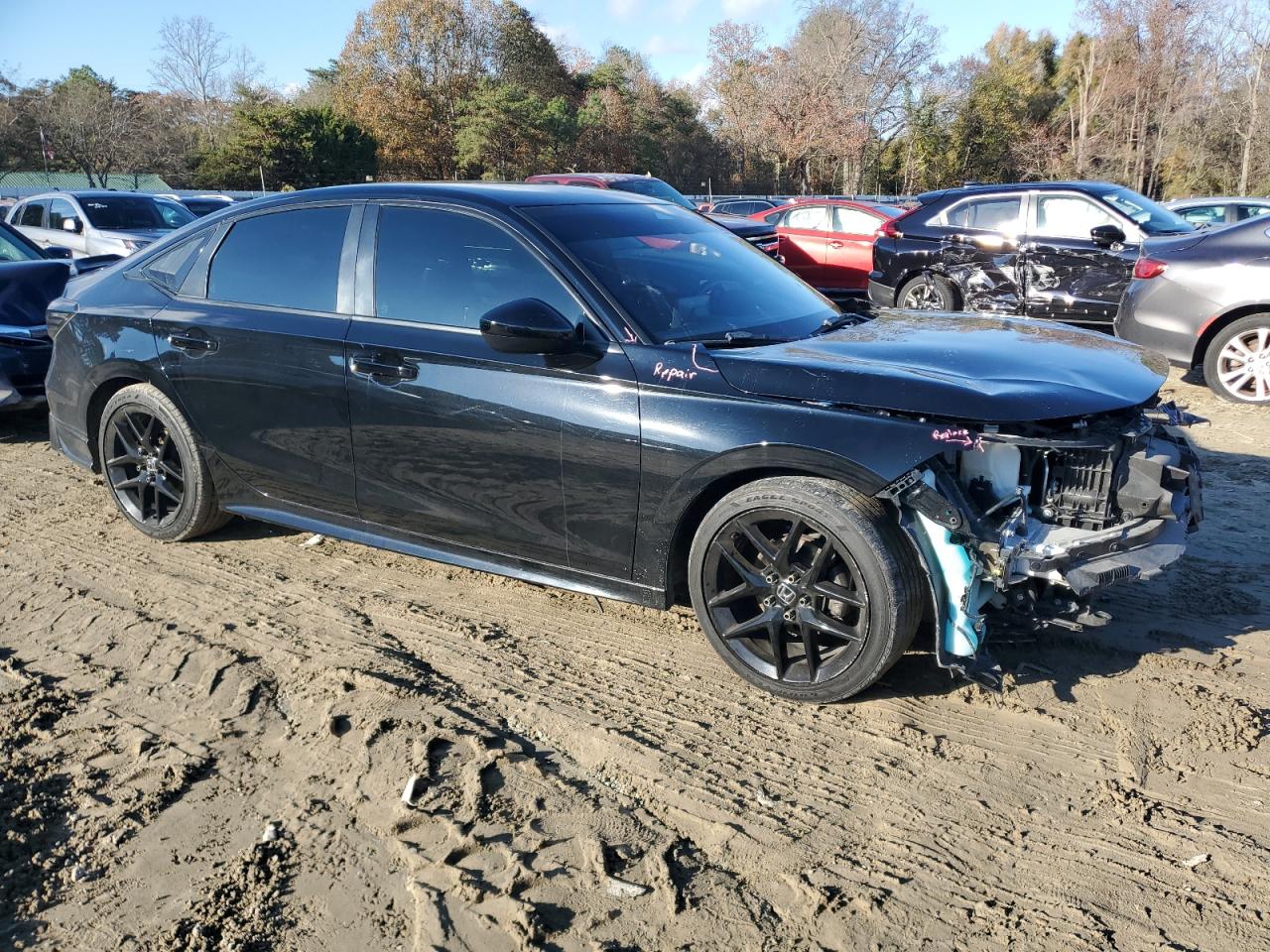 2022 Honda Civic VIN 2HGFE2F56NH557798 Copart auction photo, front end damage thumbnail 4