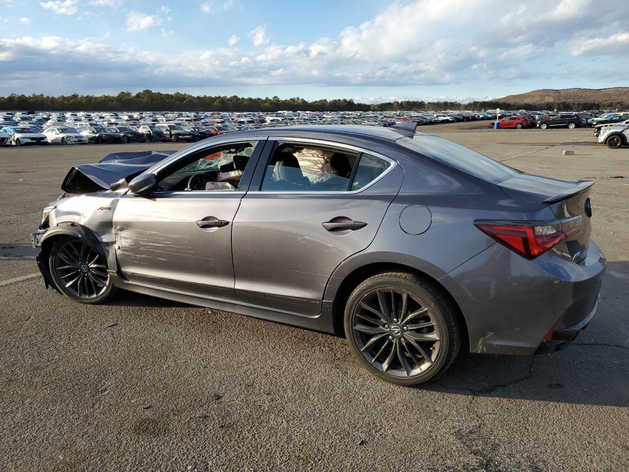 2022 Acura ILX VIN 19UDE2F8XNA007830 Copart auction photo, front end / side damage thumbnail 2