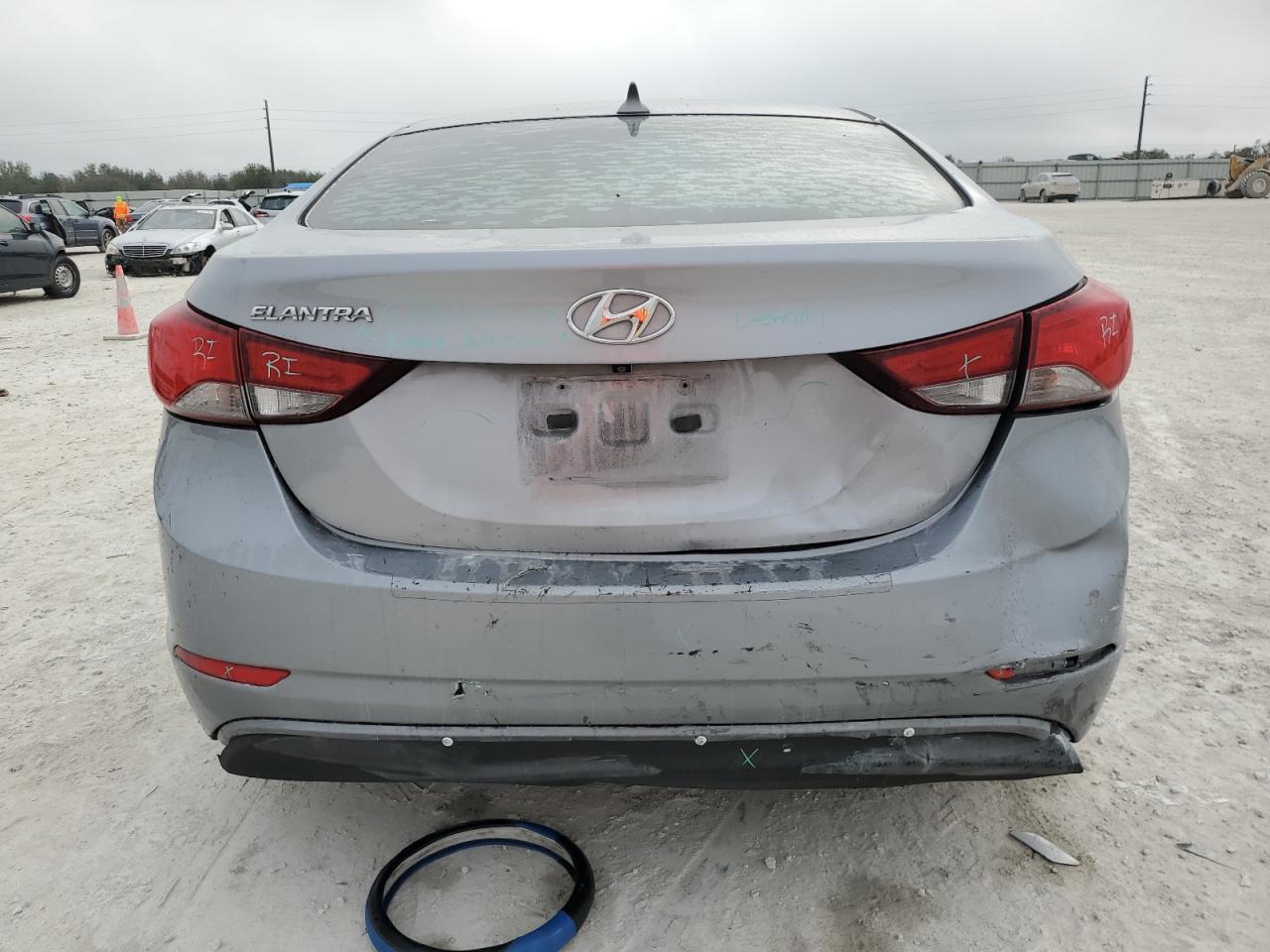 2015 Hyundai Elantra VIN 5NPDH4AE8FH554751 Copart auction photo, rear end damage thumbnail 6