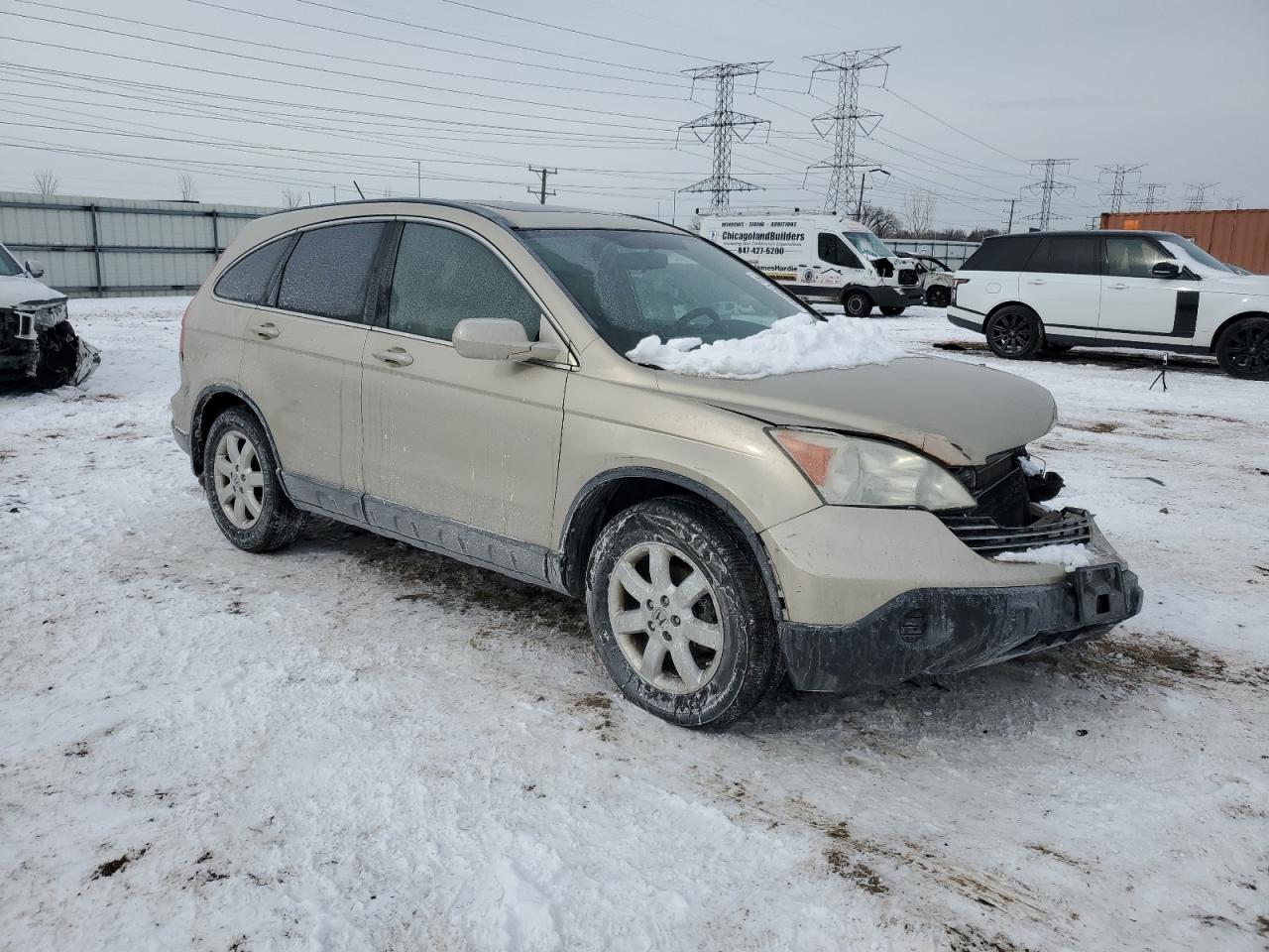 2009 Honda CR-V VIN 5J6RE48799L033036 Copart auction photo, front end / side damage thumbnail 4