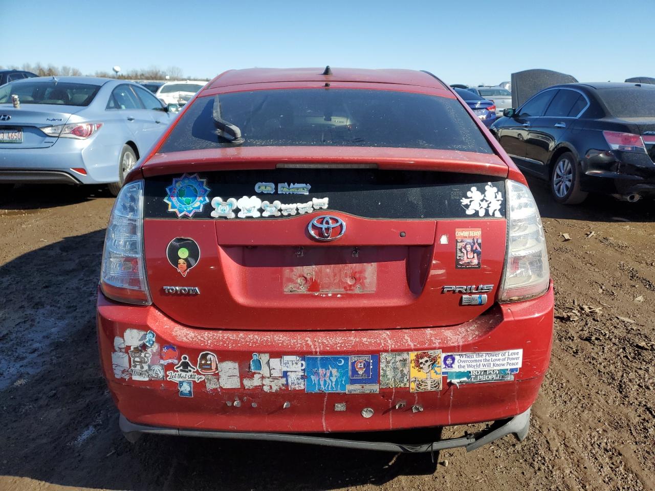 2007 Toyota Prius VIN JTDKB20U073278164 Copart auction photo, all over damage thumbnail 6