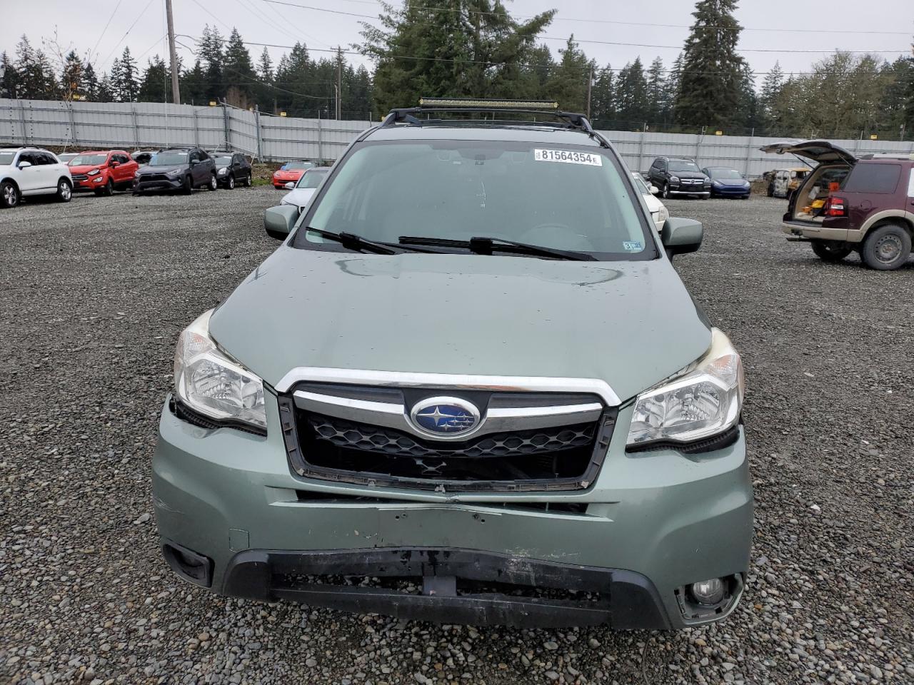 2015 Subaru Forester VIN JF2SJAFC7FH819323 Copart auction photo, front end damage thumbnail 5