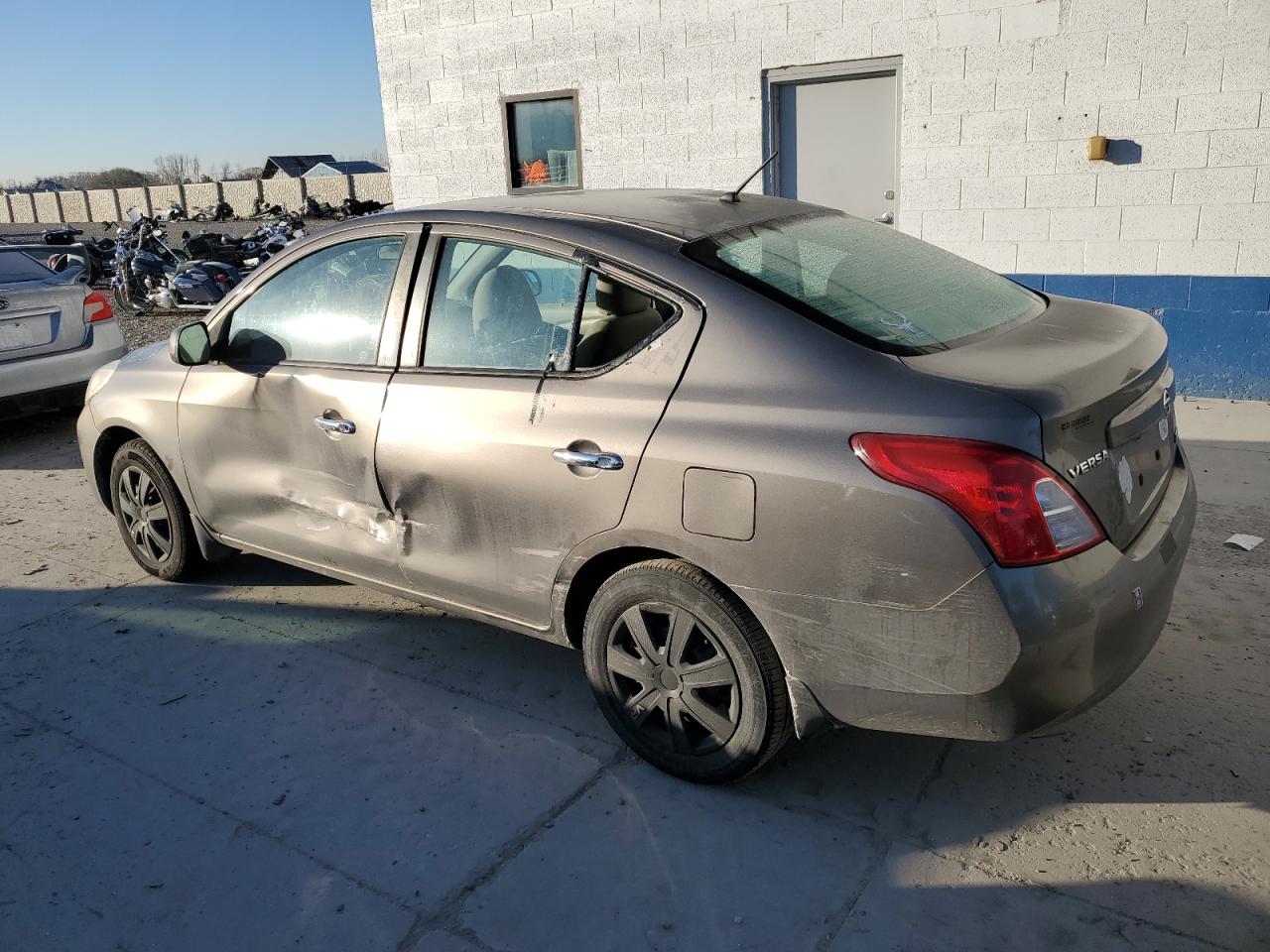 2012 Nissan Versa VIN 3N1CN7APXCL863501 Copart auction photo, side damage thumbnail 2