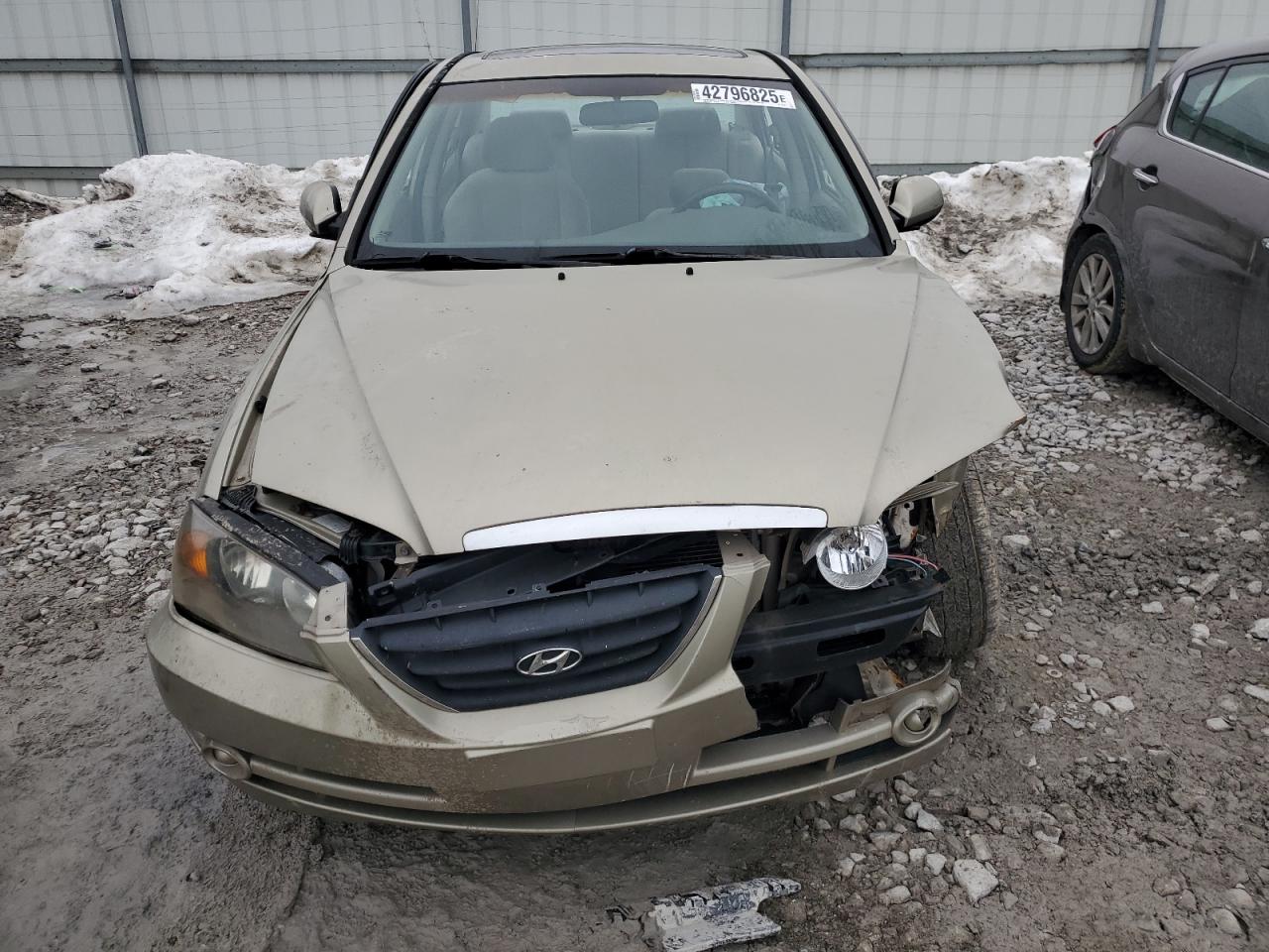 2006 Hyundai Elantra VIN KMHDN46D26U256464 Copart auction photo, front end / side damage thumbnail 5