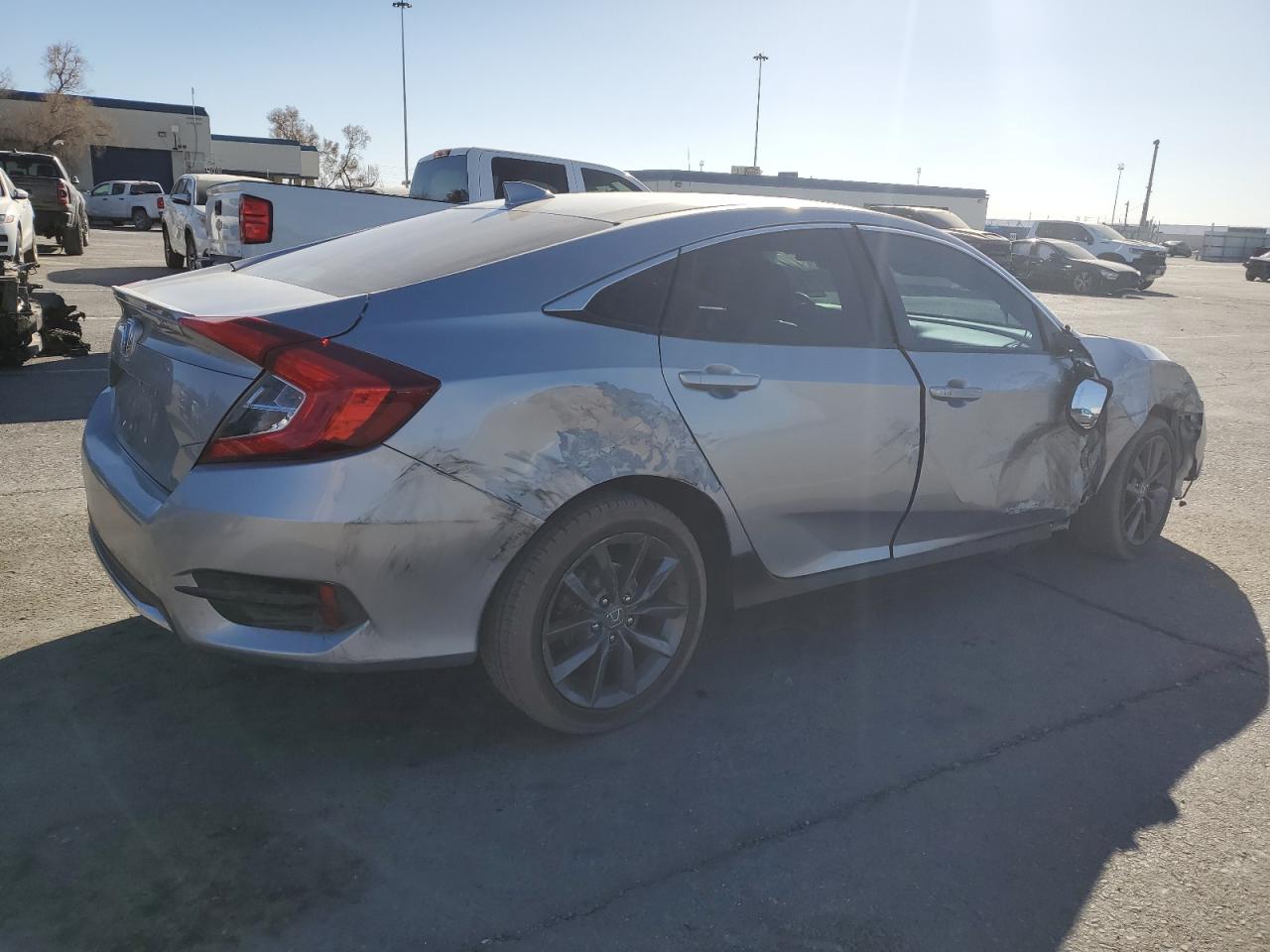 2021 Honda Civic VIN 19XFC1F34ME209926 Copart auction photo, all over damage thumbnail 3