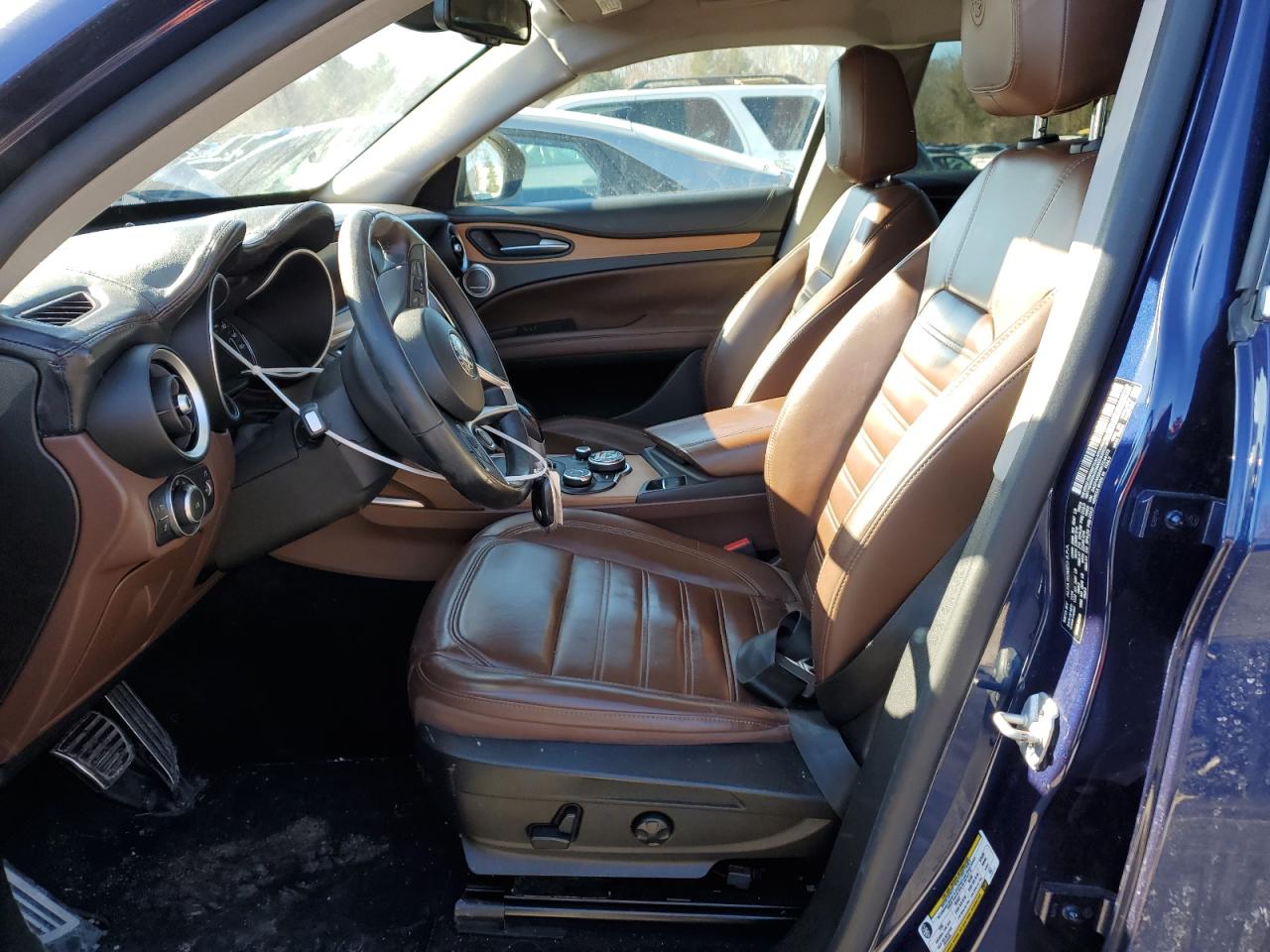 2019 Alfa Romeo Stelvio VIN ZASPAKBN6K7C44172 Copart auction photo, side damage thumbnail 7