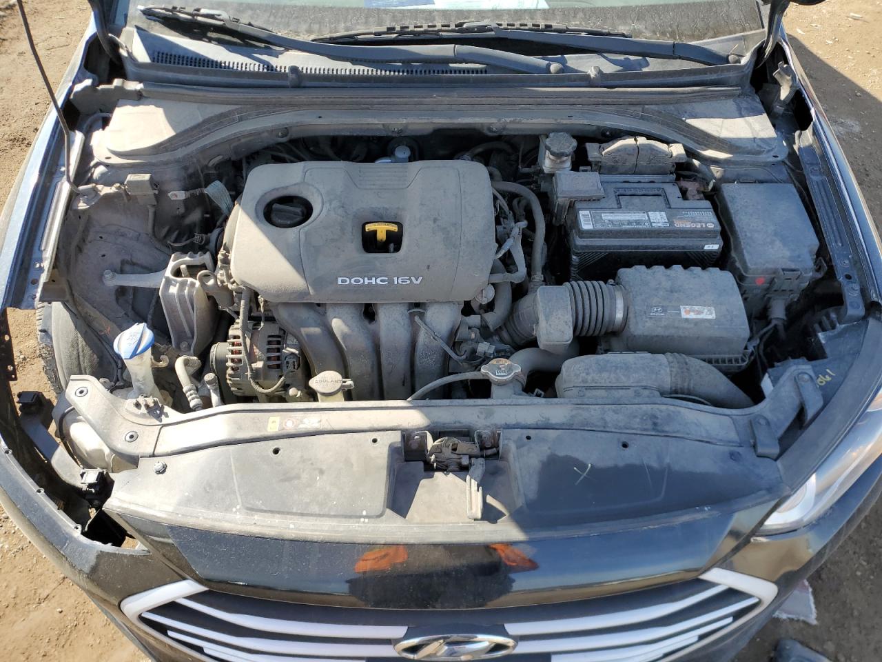 2018 Hyundai Elantra VIN KMHD84LF8JU455489 Copart auction photo, front end / rear end damage thumbnail 11