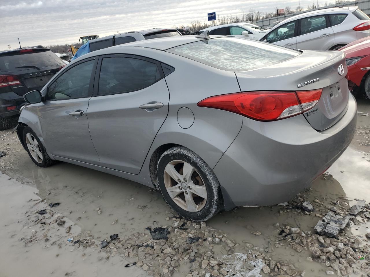2013 Hyundai Elantra VIN KMHDH4AE8DU755919 Copart auction photo, front end damage thumbnail 2