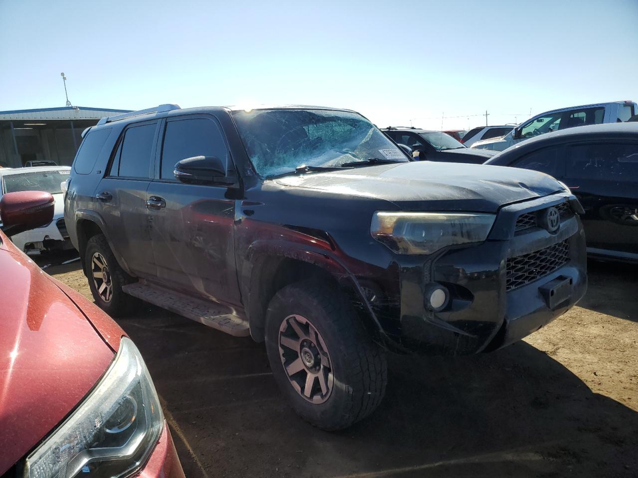2018 Toyota 4Runner VIN JTEBU5JR6J5583701 Copart auction photo, top/roof / front end damage thumbnail 4