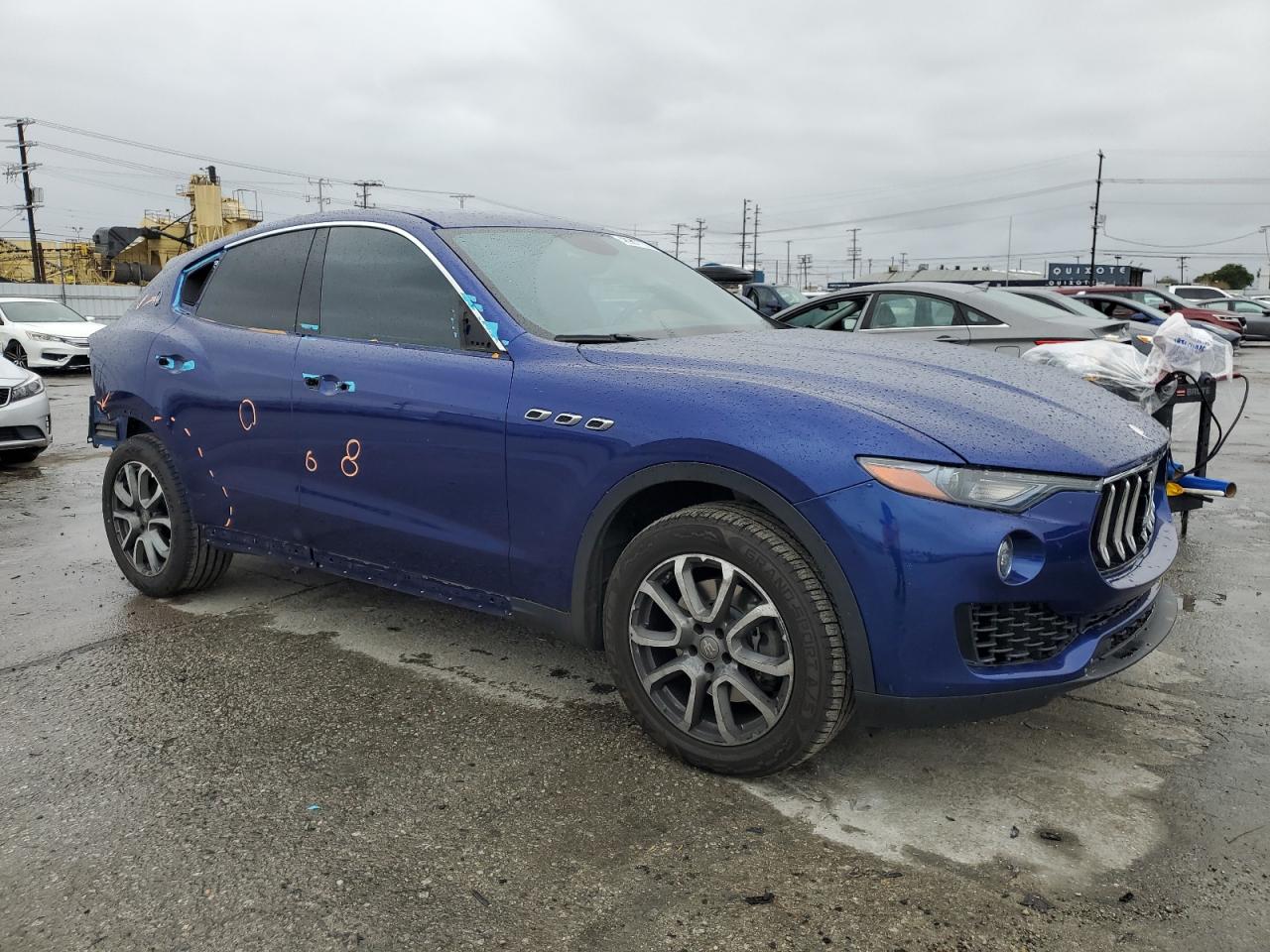 2017 Maserati Levante VIN ZN661XUA7HX245219 Copart auction photo, rear end / side damage thumbnail 4