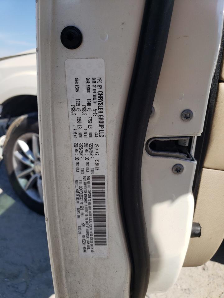 2013 Dodge Journey VIN 3C4PDCBGXDT711969 Copart auction photo, front end / rear end damage thumbnail 15