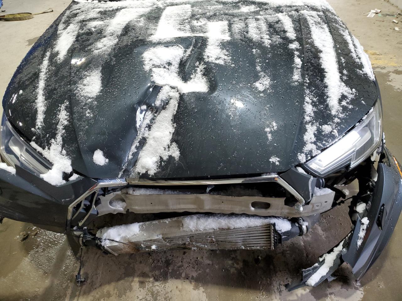 2018 Audi A4 VIN WA18NAF48JA136838 Copart auction photo, front end / side damage thumbnail 11