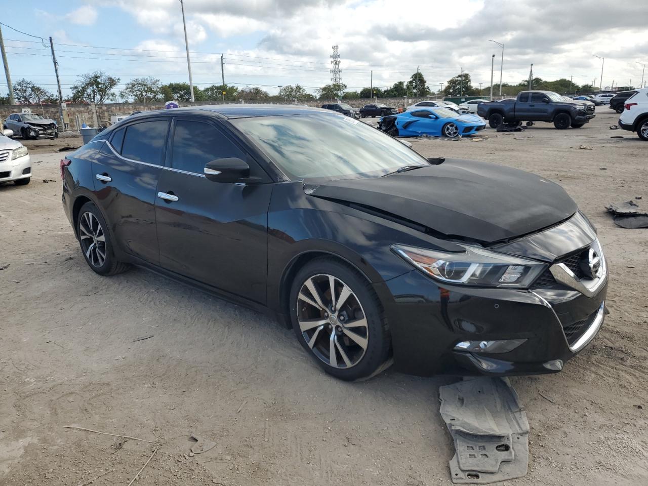 2017 Nissan Maxima VIN 1N4AA6AP1HC410127 Copart auction photo, front end damage thumbnail 4