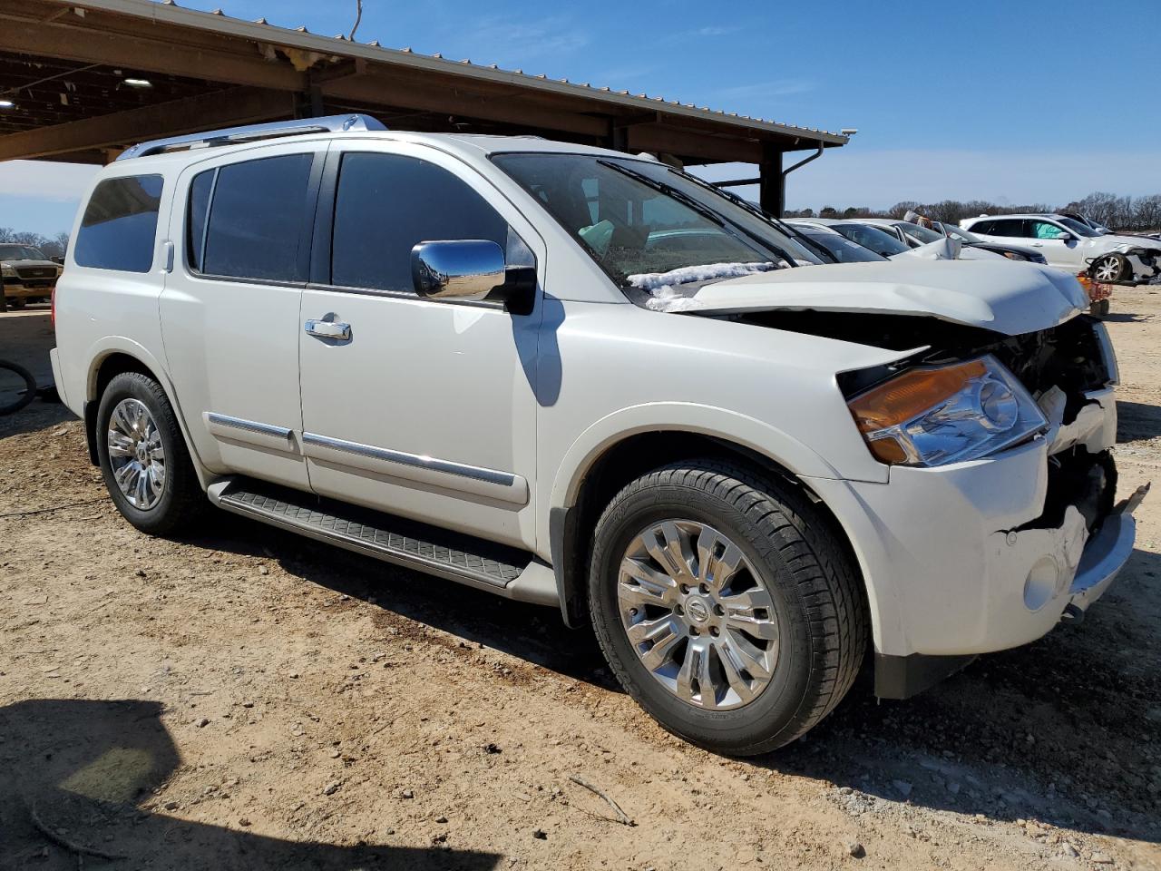 2015 Nissan Armada VIN 5N1BA0NF1FN603453 Copart auction photo, front end damage thumbnail 4