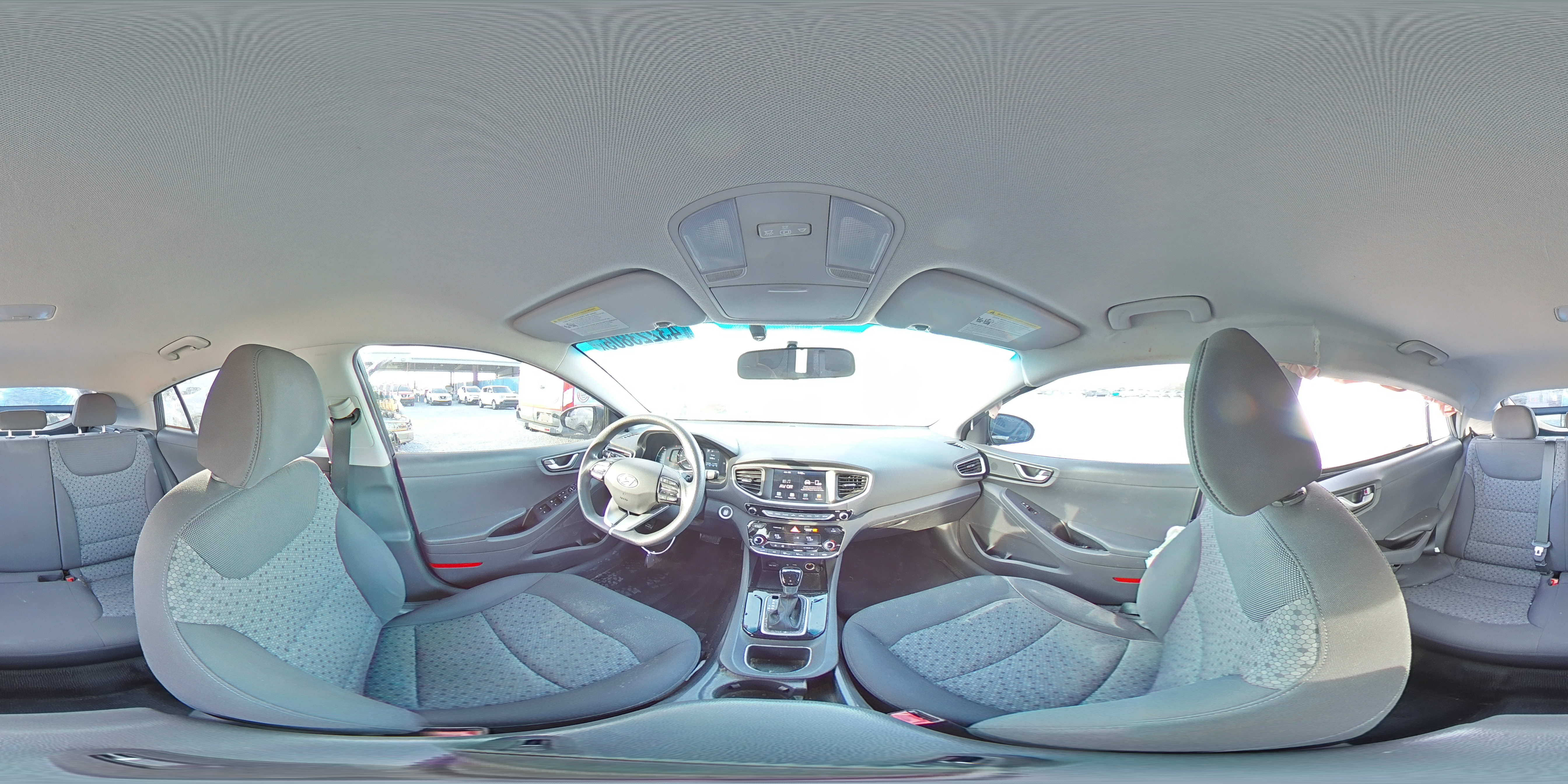 2017 Hyundai IONIQ VIN KMHC65LC6HU023989 Copart auction photo, side / rear end damage thumbnail 12