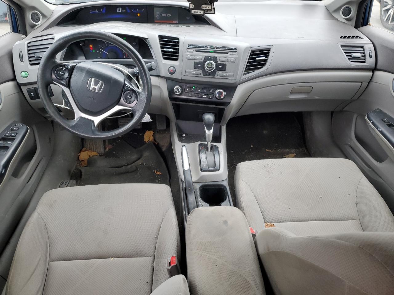 2012 Honda Civic VIN 2HGFB2F89CH536945 Copart auction photo, side / rear end damage thumbnail 8