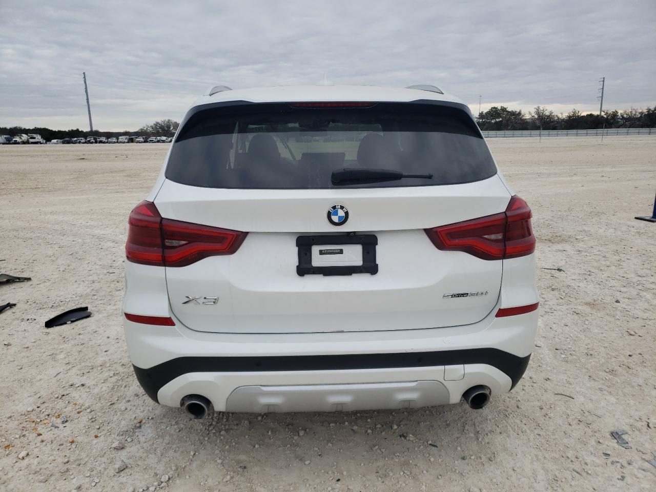 2020 BMW X3 VIN 5UXTY3C03L9B41620 Copart auction photo, front end / side damage thumbnail 6
