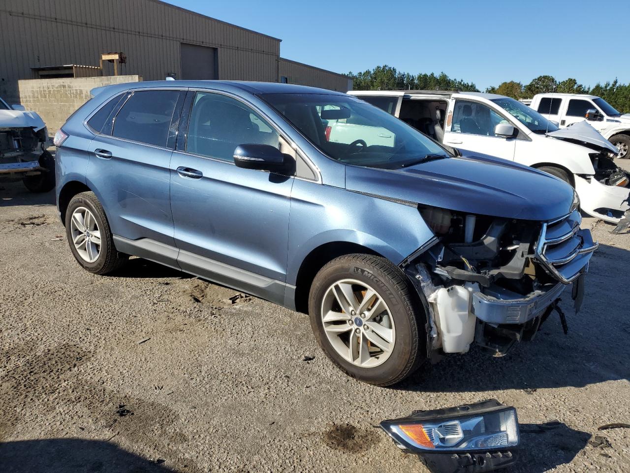 2018 Ford Edge VIN 2FMPK3J9XJBB56095 Copart auction photo, front end damage thumbnail 4