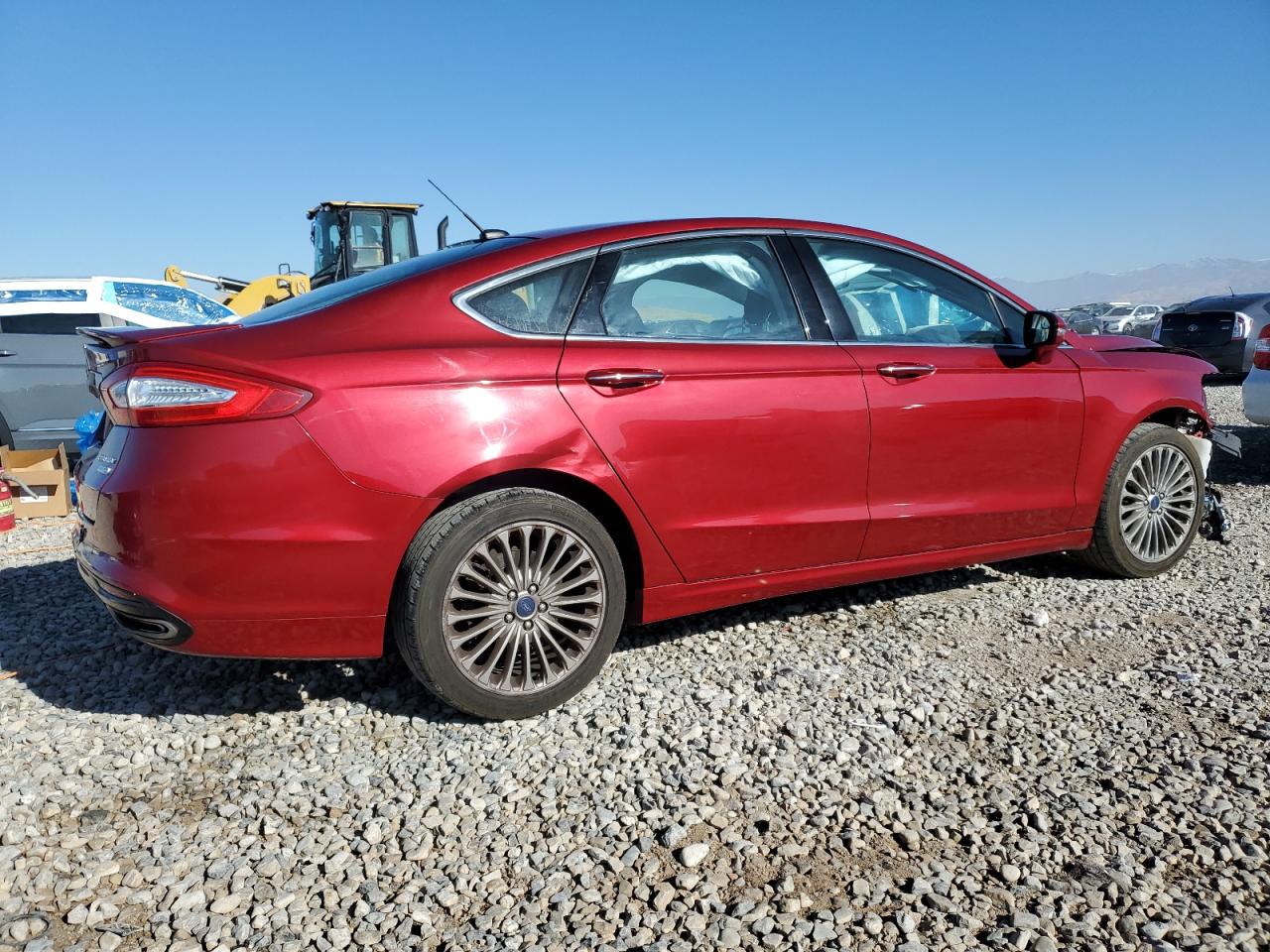 2014 Ford Fusion VIN 3FA6P0D98ER345501 Copart auction photo, side damage thumbnail 3