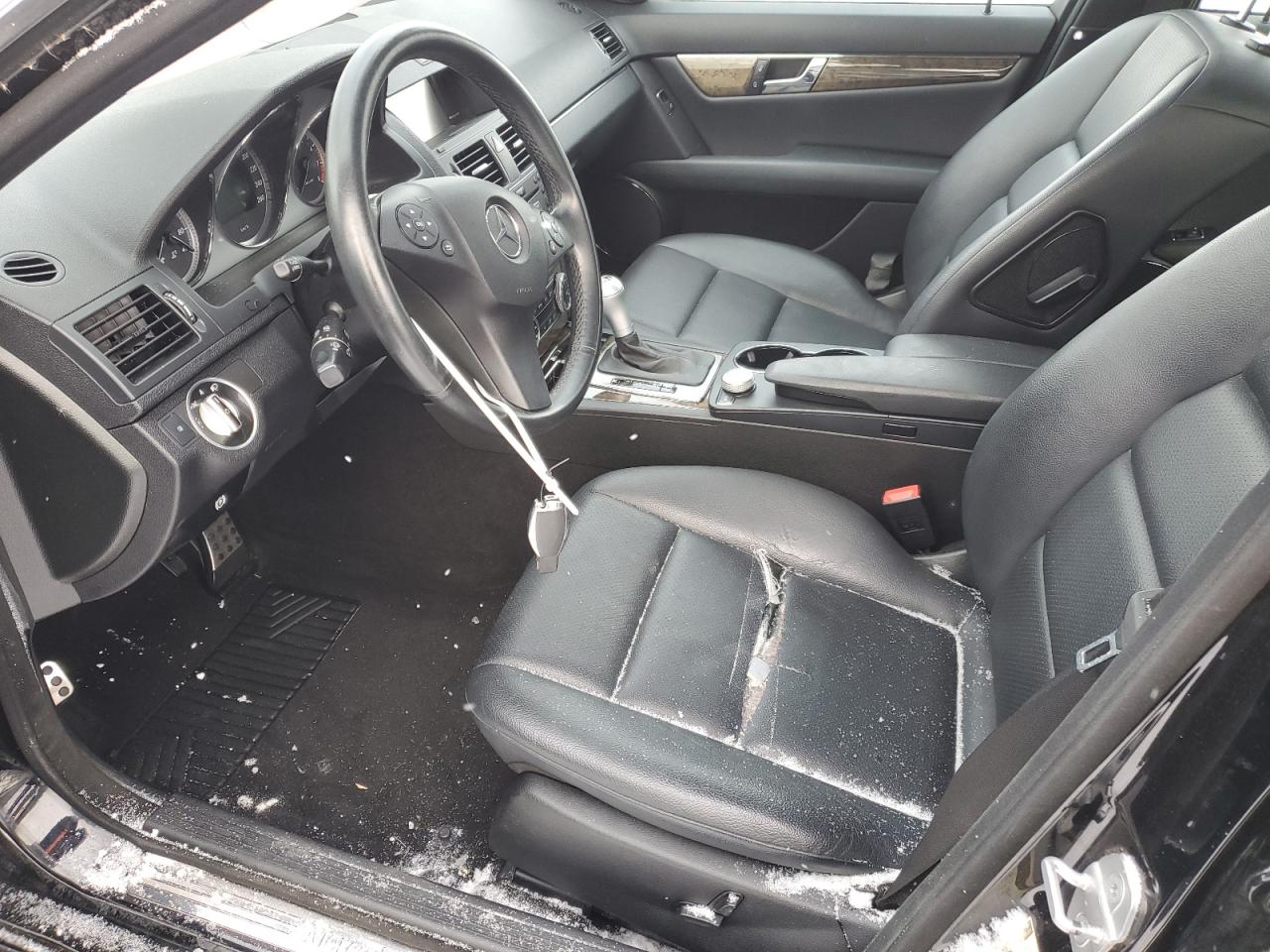 2011 Mercedes-Benz C-klasse VIN WDDGF8BB6BF572142 Copart auction photo, side / front end damage thumbnail 7