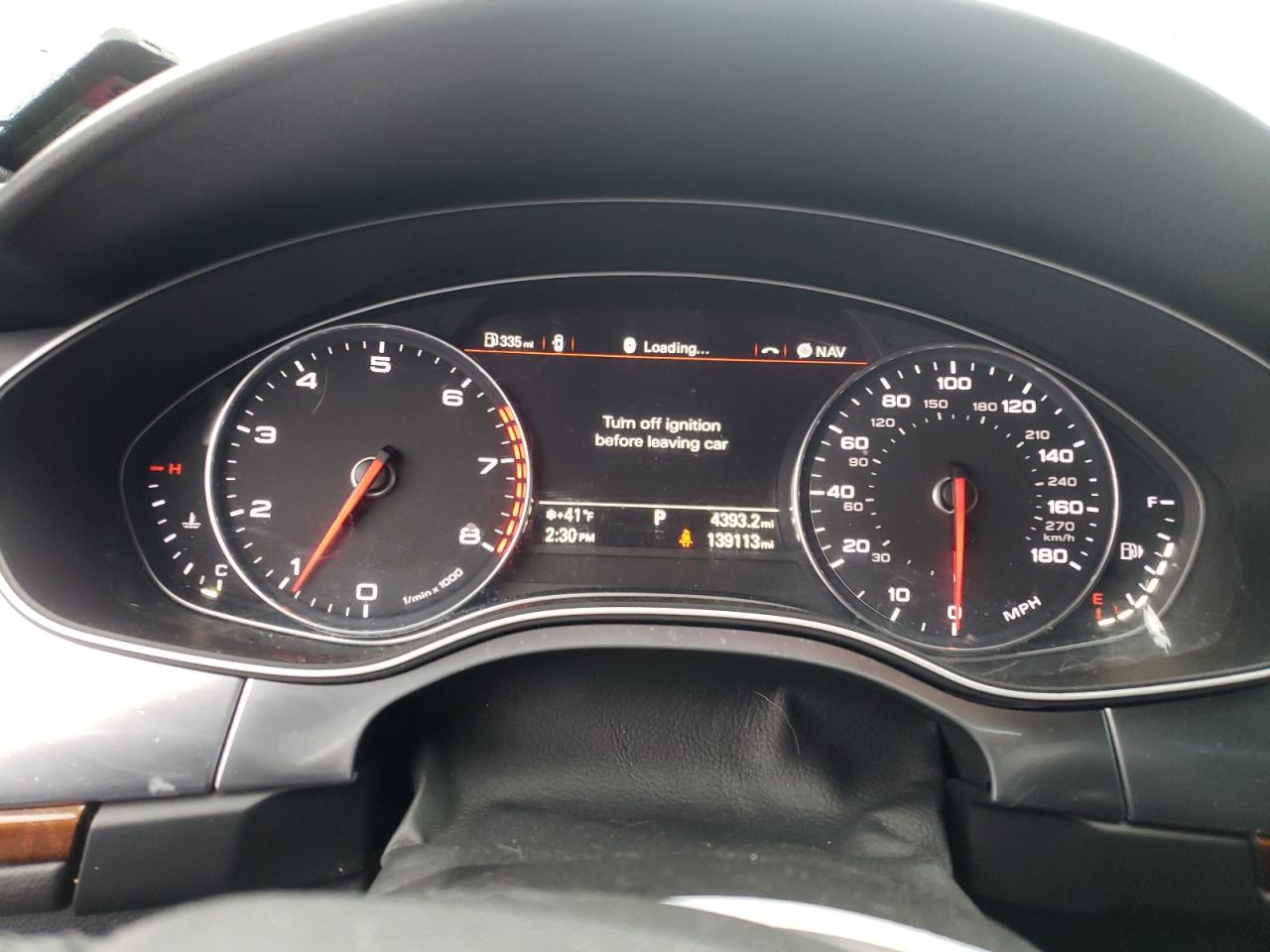 2014 Audi A6 VIN WAUFGAFC7EN102030 Copart auction photo, frame damage damage thumbnail 9