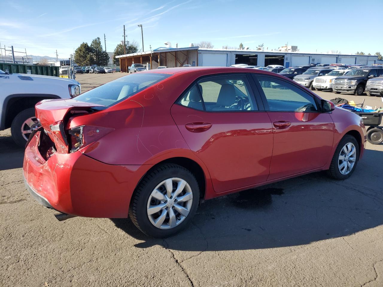 2016 Toyota Corolla VIN 2T1BURHE2GC737735 Copart auction photo, rear end damage thumbnail 3