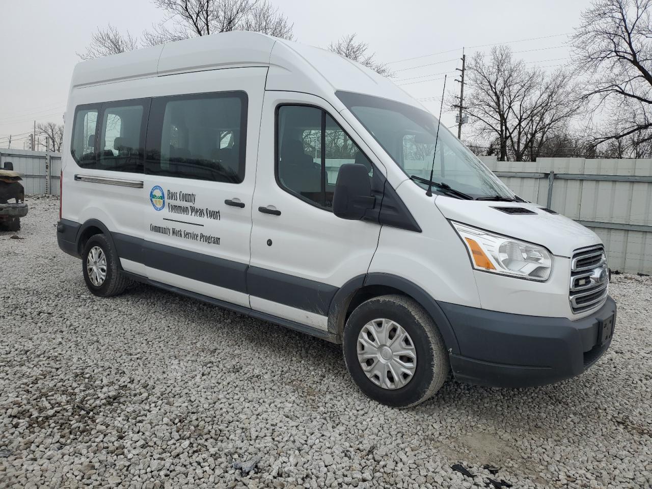 2017 Ford Transit VIN 1FBAX2XG9HKA16734 Copart auction photo, rear end damage thumbnail 4