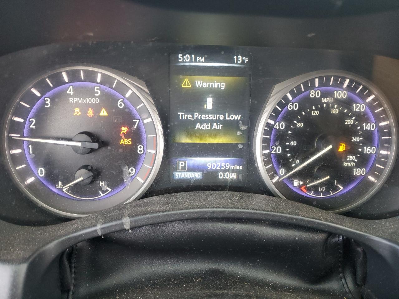 2015 Infiniti Q50 VIN JN1BV7AR7FM420388 Copart auction photo, front end damage thumbnail 9