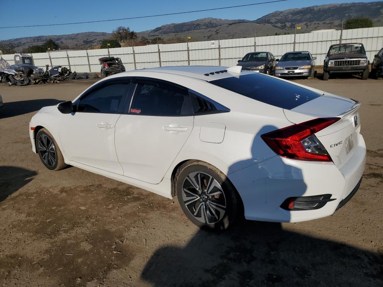 2017 Honda Civic VIN 2HGFC1F77HH642302 Copart auction photo, side damage thumbnail 2