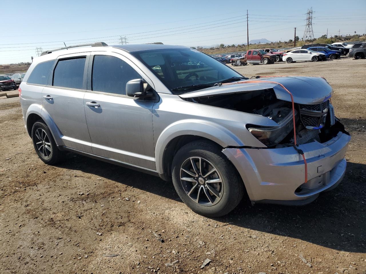 2018 Dodge Journey VIN 3C4PDCAB2JT444375 Copart auction photo, front end / mechanical damage thumbnail 4