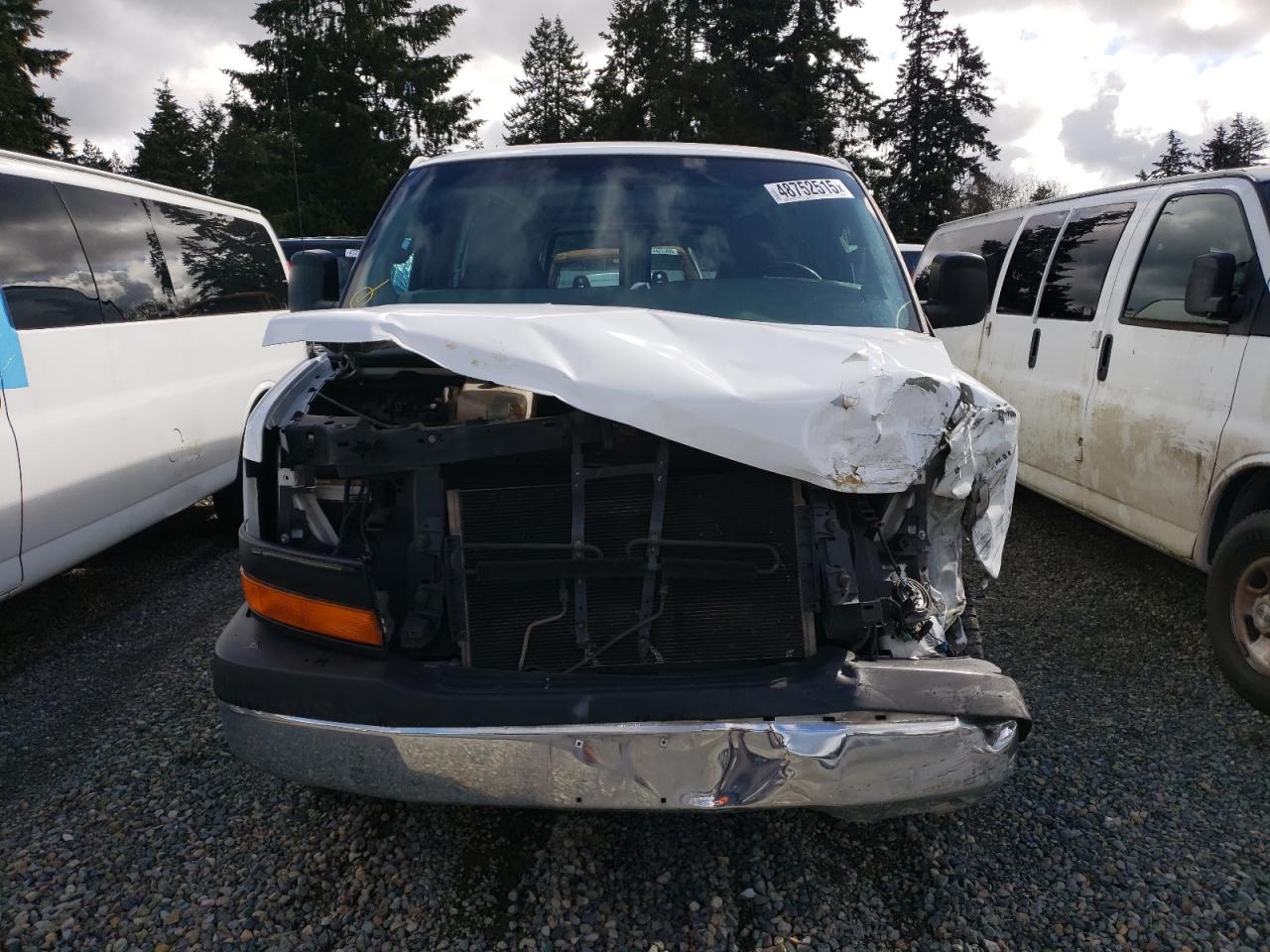 2016 GMC Savana VIN 1GTW7AFF1G1904001 Copart auction photo, front end damage thumbnail 5