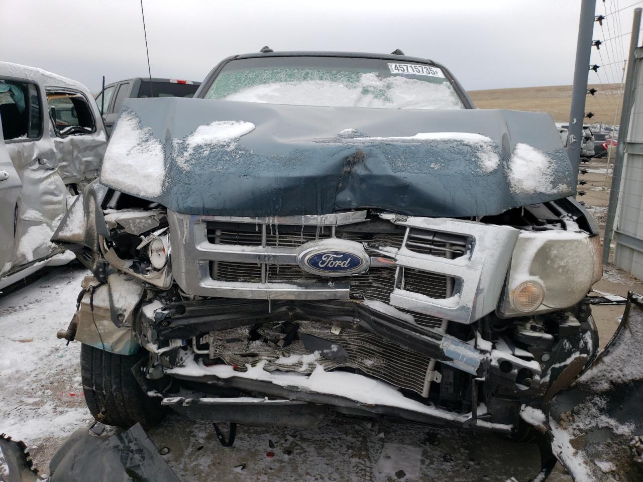 2010 Ford Escape VIN 1FMCU9EG5AKC04449 Copart auction photo, front end / rear end damage thumbnail 5
