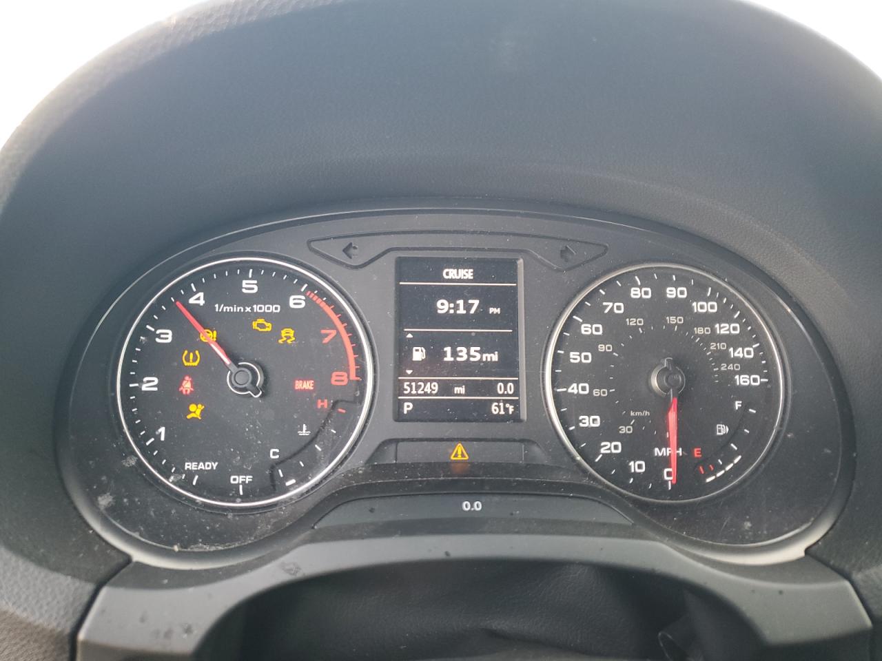 2017 Audi A3 VIN WAUAUGFF7H1033612 Copart auction photo, front end damage thumbnail 9