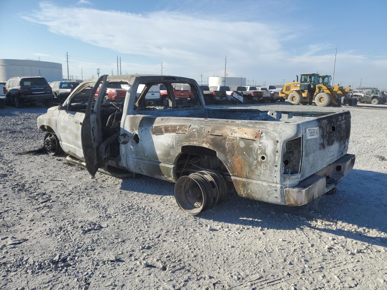 2005 Dodge RAM VIN 3D7MR48C55G819222 Copart auction photo, burn damage thumbnail 2