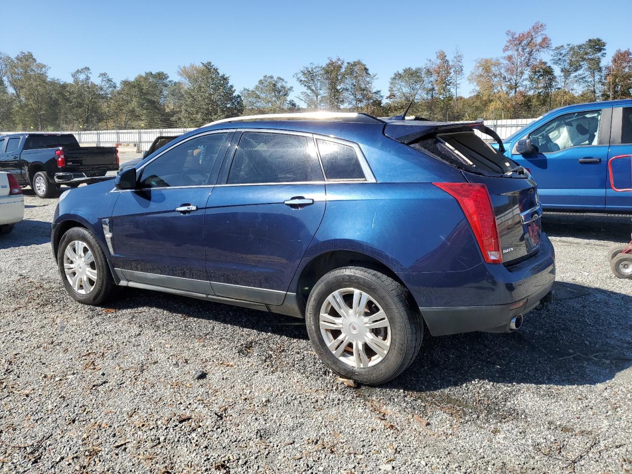 2011 Cadillac SRX VIN 3GYFNAEY8BS520002 Copart auction photo, front end / top/roof damage thumbnail 2
