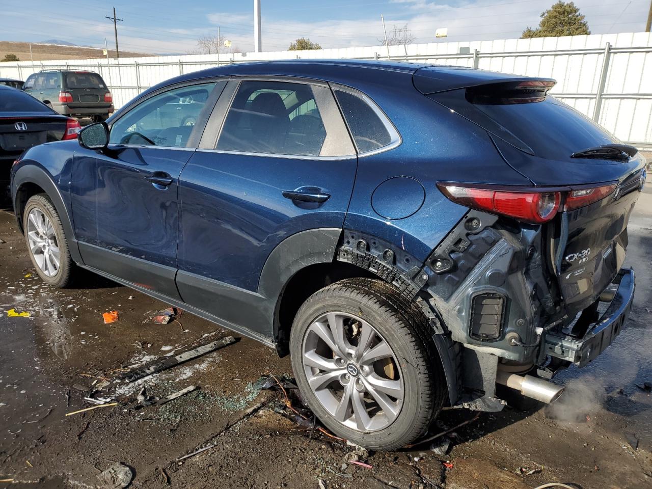2021 Mazda CX-30 VIN 3MVDMBBL1MM318977 Copart auction photo, rear end damage thumbnail 2