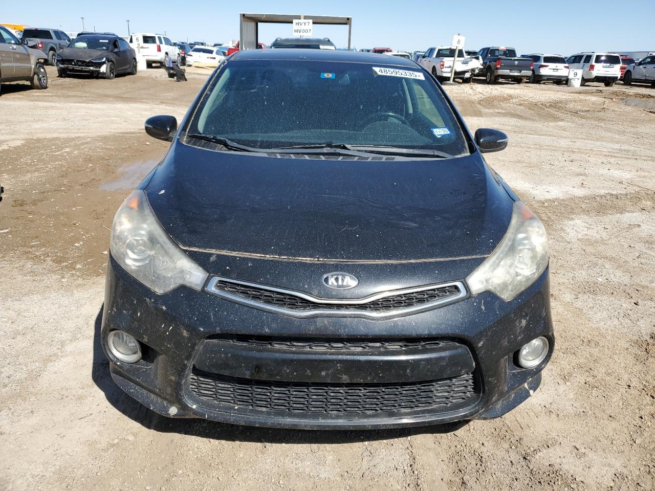 2015 KIA Forte VIN KNAFX6A89F5298067 Copart auction photo, side / front end damage thumbnail 5