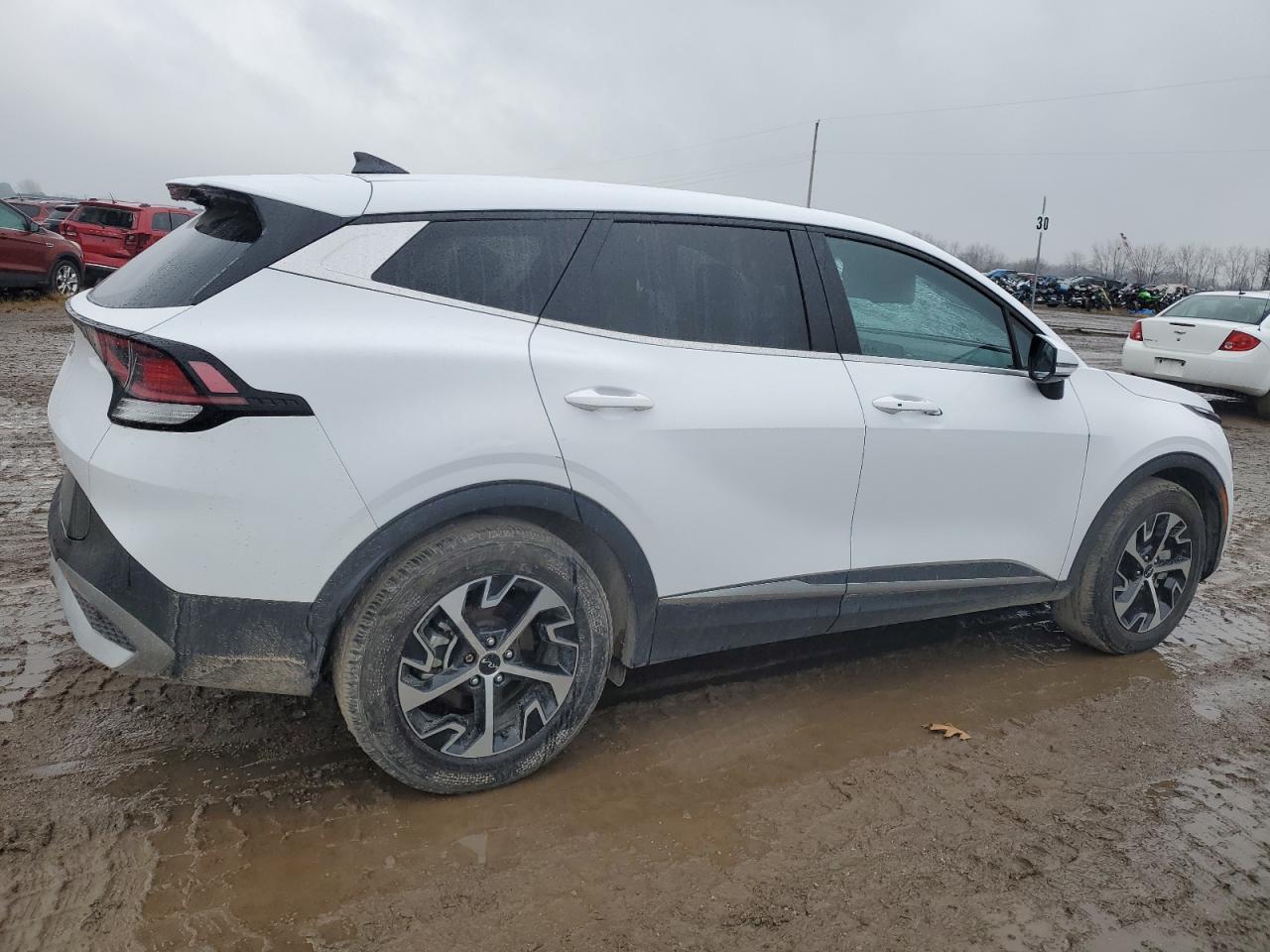 2023 KIA Sportage VIN 5XYK33AF4PG028246 Copart auction photo, side / top/roof damage thumbnail 3