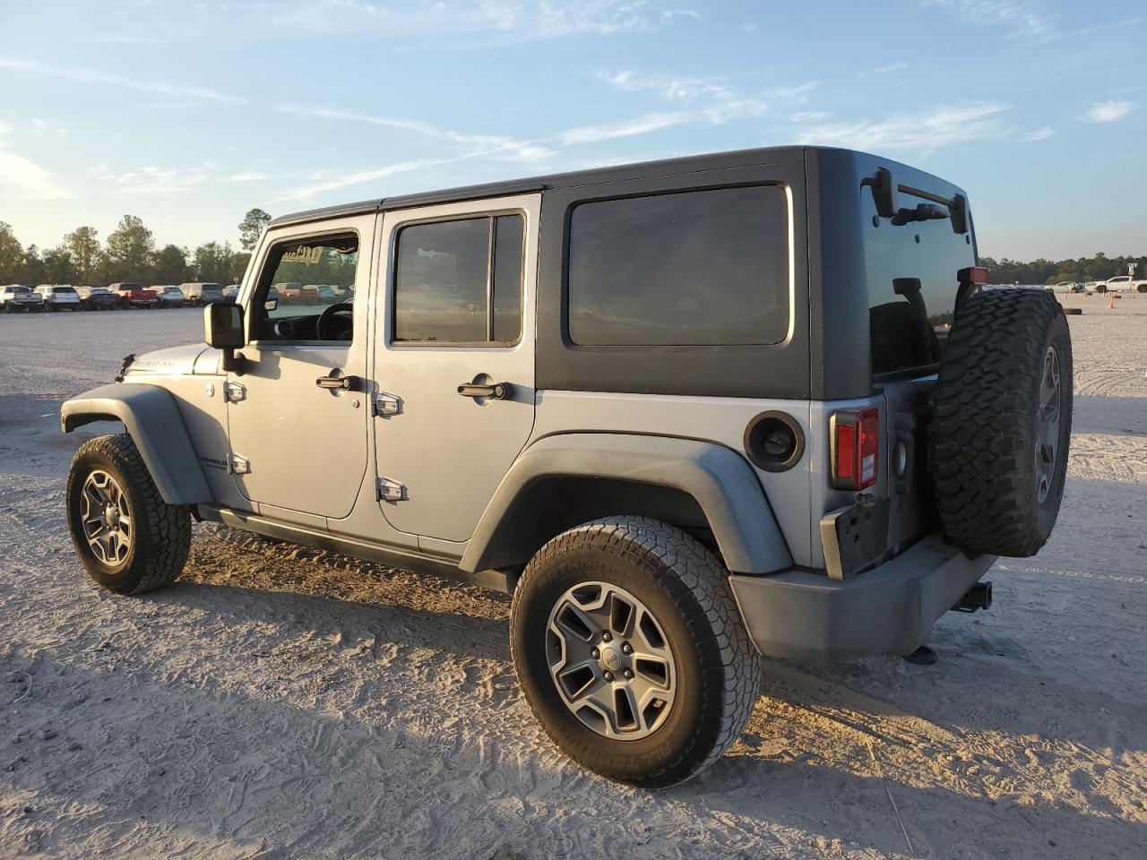 2014 Jeep Wrangler VIN 1C4BJWFG2EL243845 Copart auction photo, front end / side damage thumbnail 2