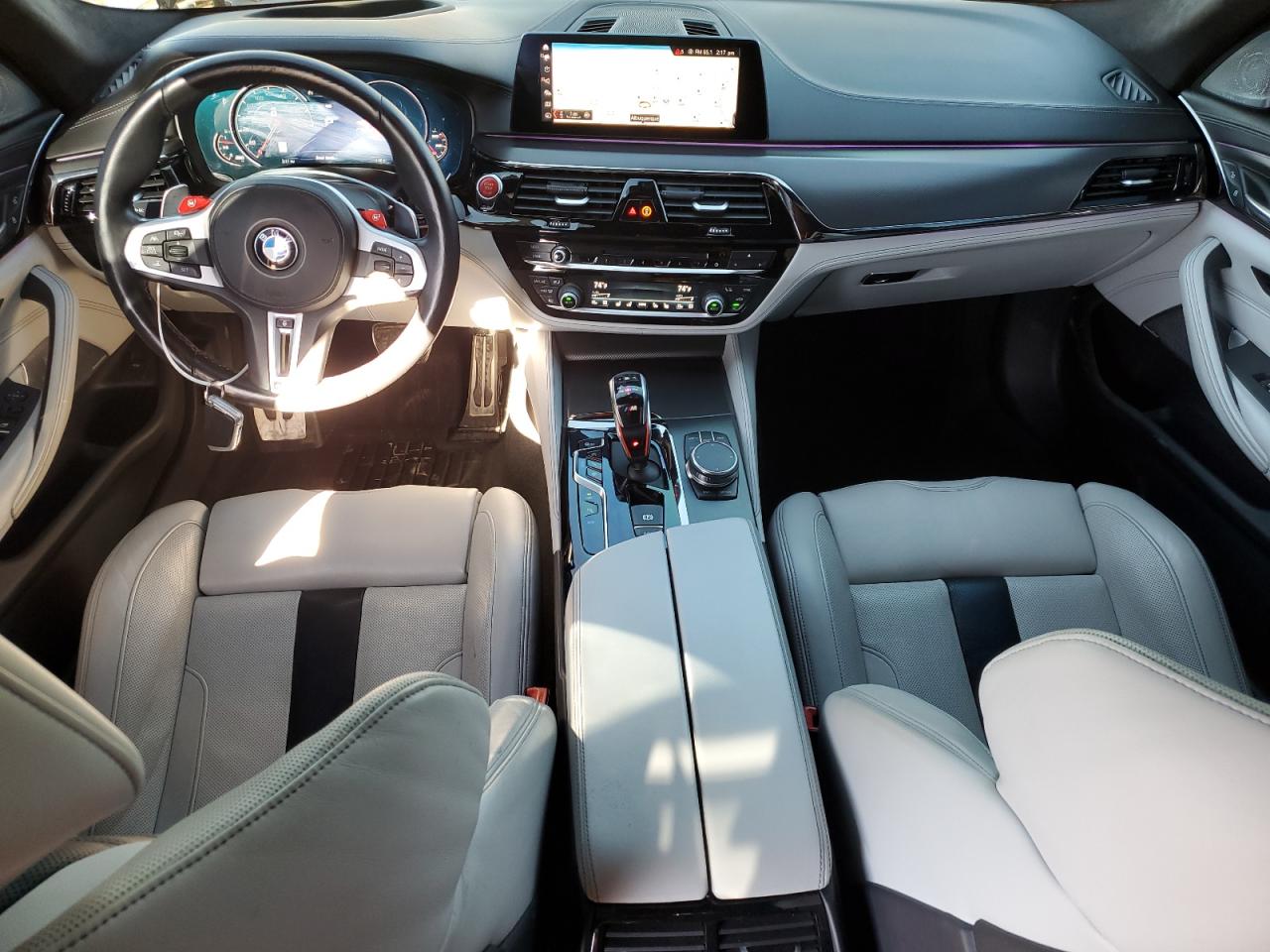 2019 BMW M5 VIN WBSJF0C59KB285517 Copart auction photo, side / front end damage thumbnail 8